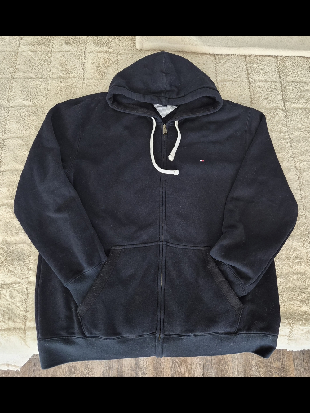 Tommy Hilfiger Dark Navy Full-Zip Hooded Sweatshirt